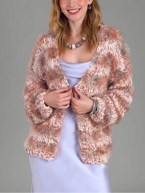 SAACHI Lurex Eyelash Stripe Cardigan
OS